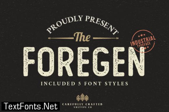 The Foregen Font