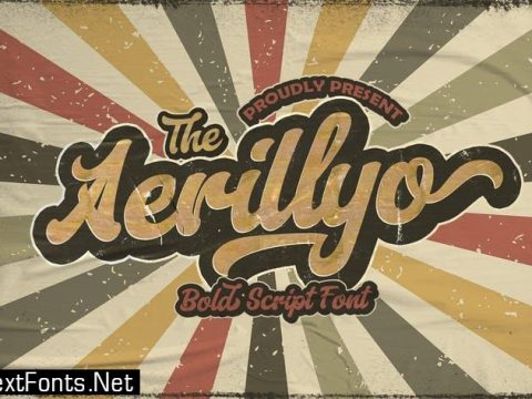 Aerillyo - Retro Bold Script Font