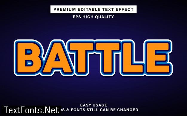 Battle text effect