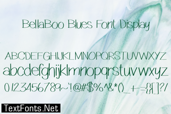 BellaBoo Blues Font