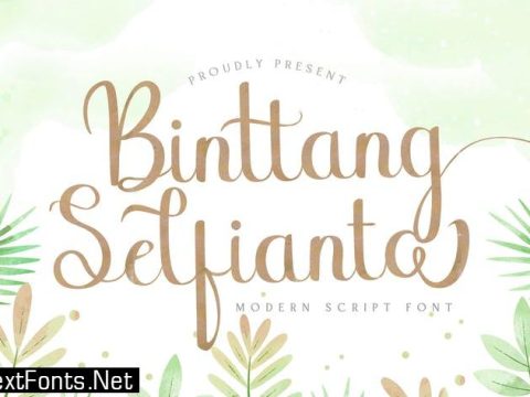 Binttang Selfianto - Script Font