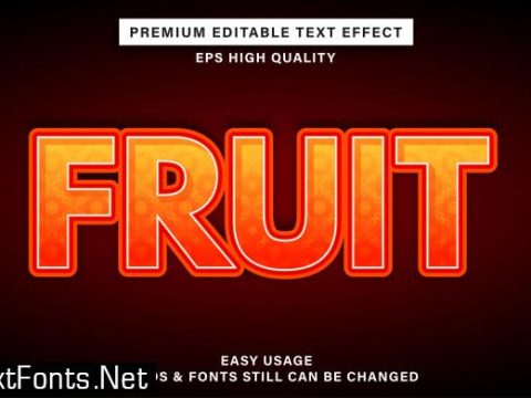 Fruit text effect