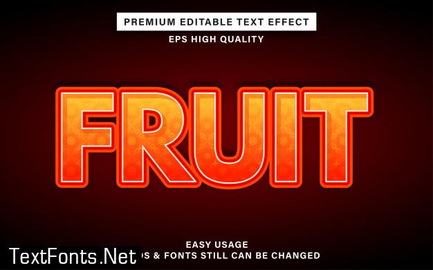 Fruit text effect