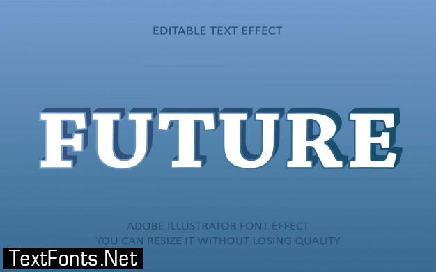 Future editable text effect