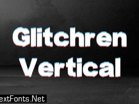 Glitchren Vertical Font