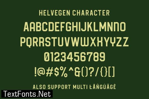 Helvegen Font