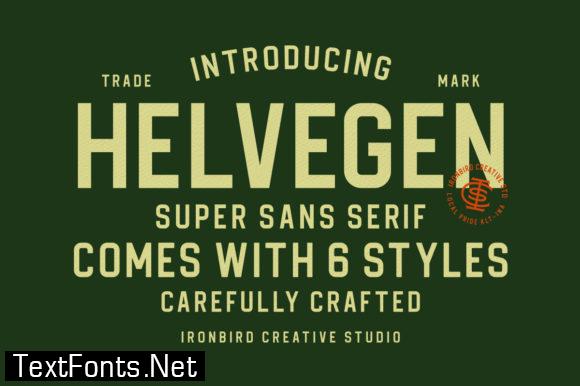 Helvegen Font