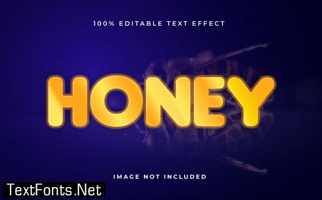 Honey editable text effect.creative text effect