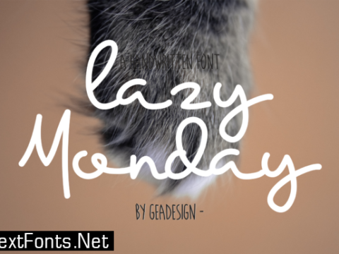 Lazy Monday Font