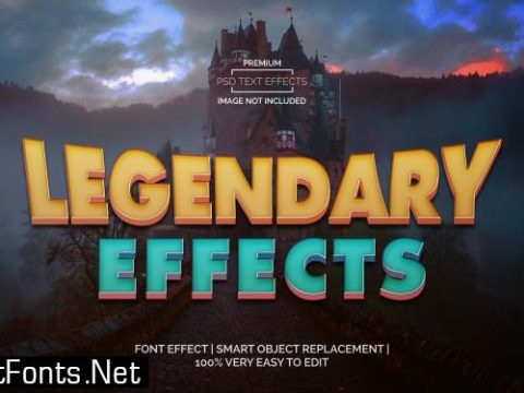 Legendary text effects style