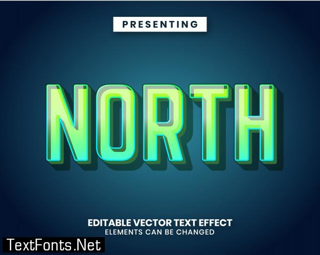 Modern bold editable text effect with vibrant color gradient