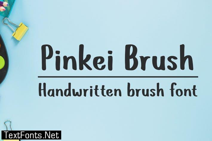 Pinkei Brush - Handwritten Brush Font