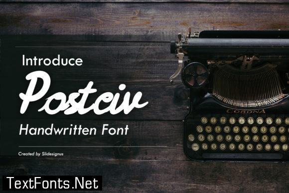 Postciv Script Font