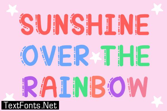 Rainbow Sunshine Font