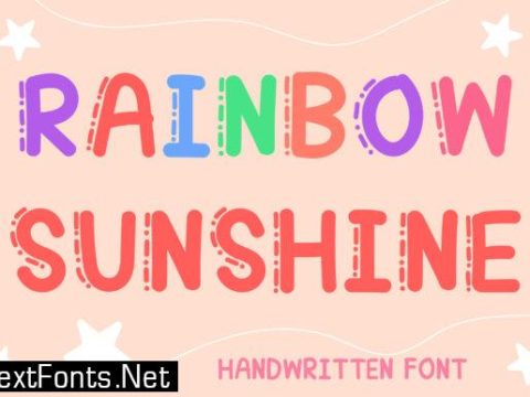 Rainbow Sunshine Font