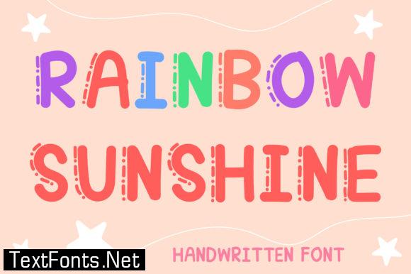 Rainbow Sunshine Font