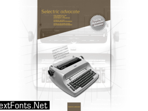 Selectric Advocate Font