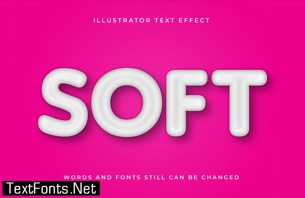 Soft editable text effect.creative text effect