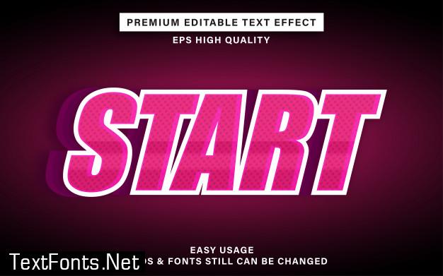 Sports text effect