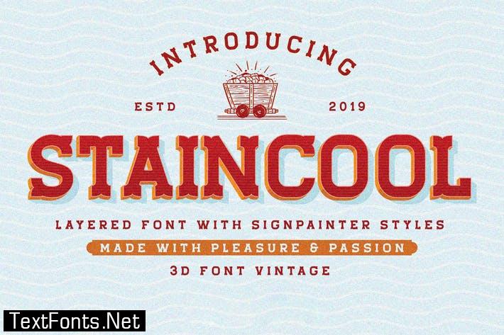 Staincool Extrude Font