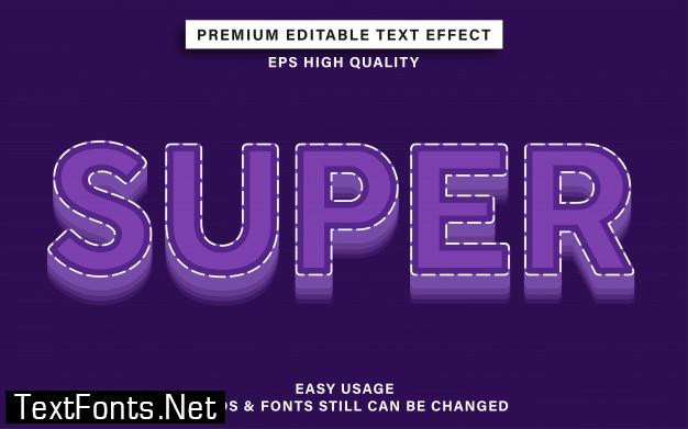 Super text effect