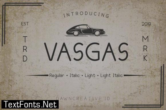 Vasgas Font