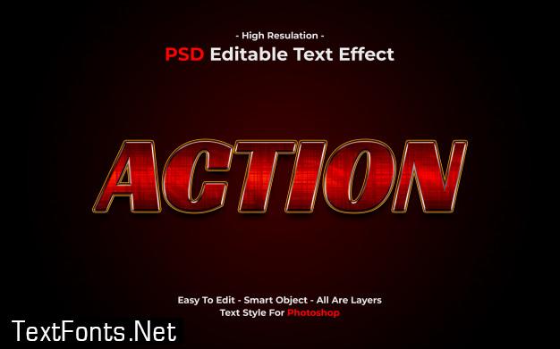 Action text effect