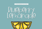 Blueberry Lemonade Font