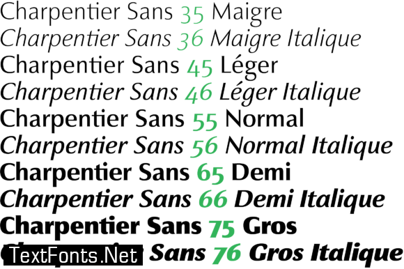 Charpentier Sans Pro Font