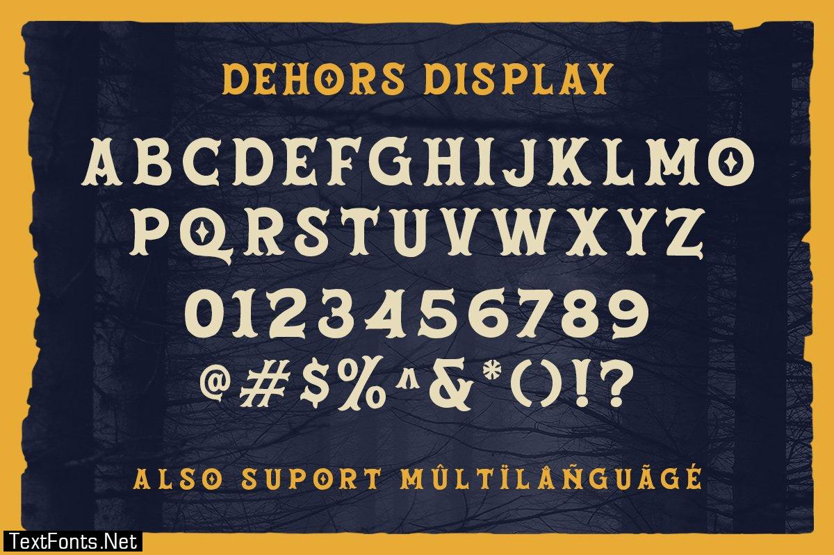 Dehors - Western Display Typeface - 4977544