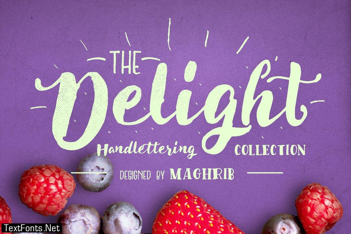 Delight Font Pack & Extra 340596