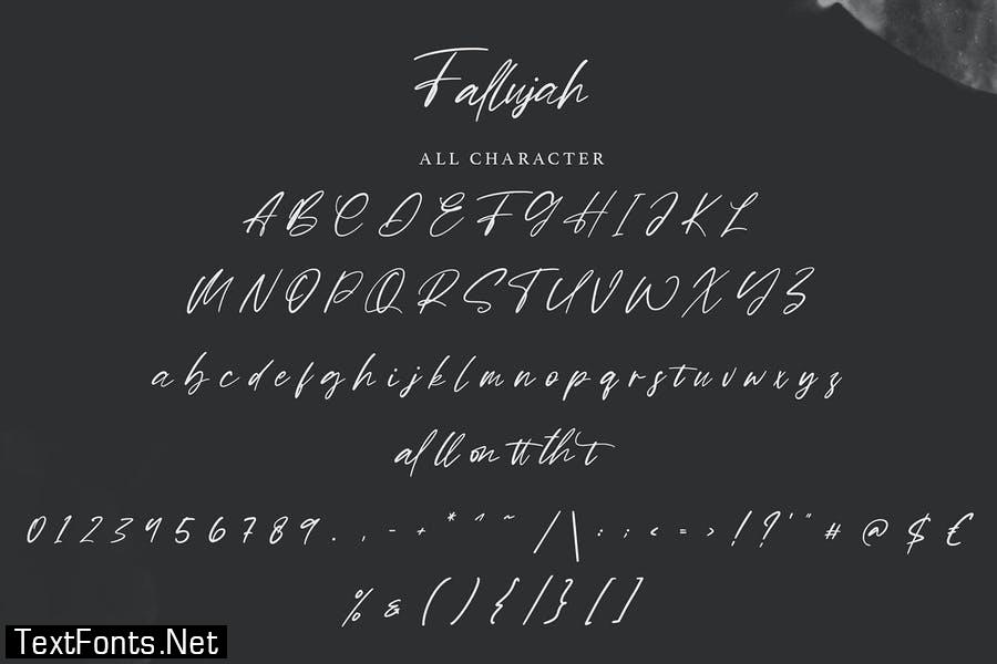 Fallujah | Modern Script Font