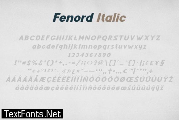 Fenord Font