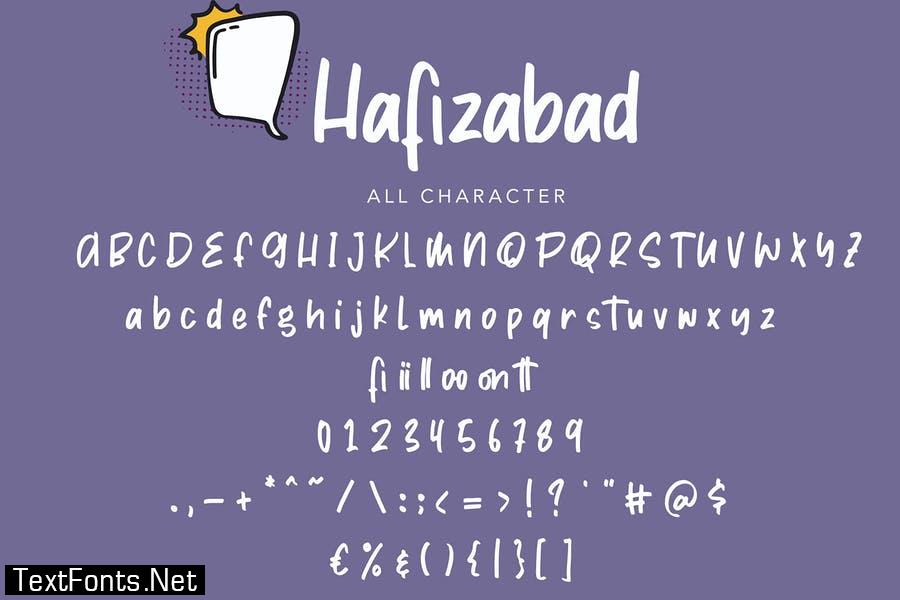 Hafizabad | Cute Display Font