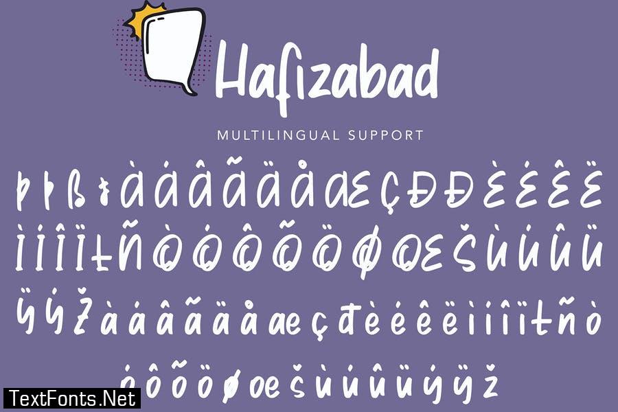 Hafizabad | Cute Display Font