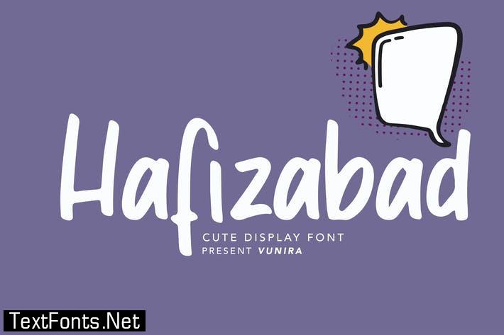 Hafizabad | Cute Display Font