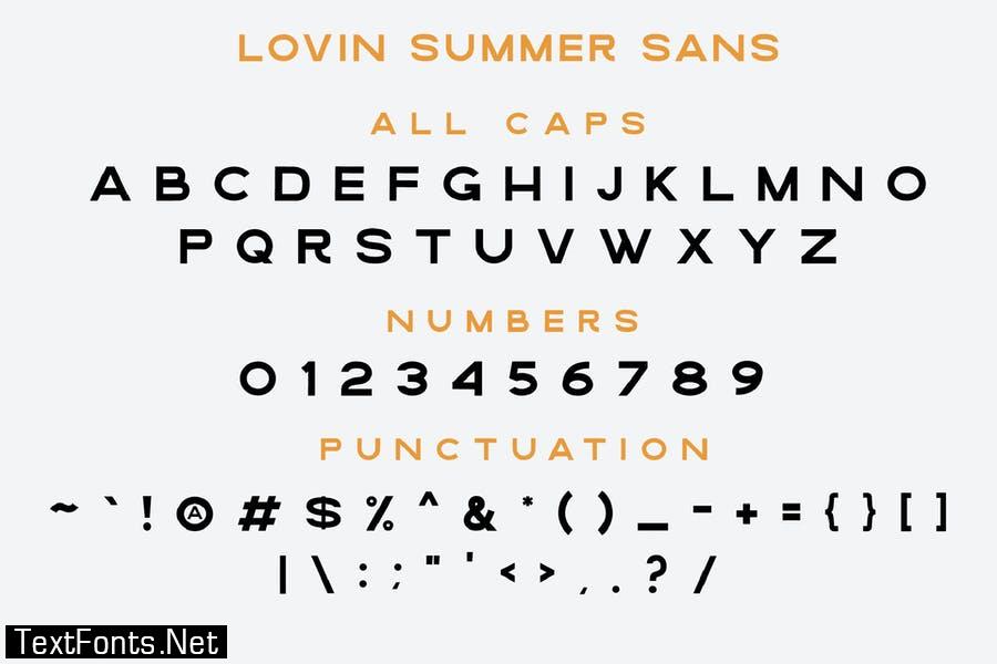 Lovin Summer - Font Duo