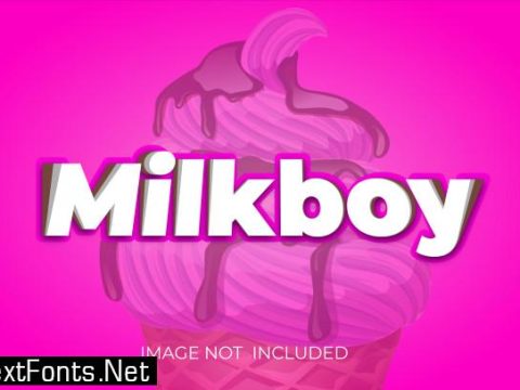 Milkboy editable text effect