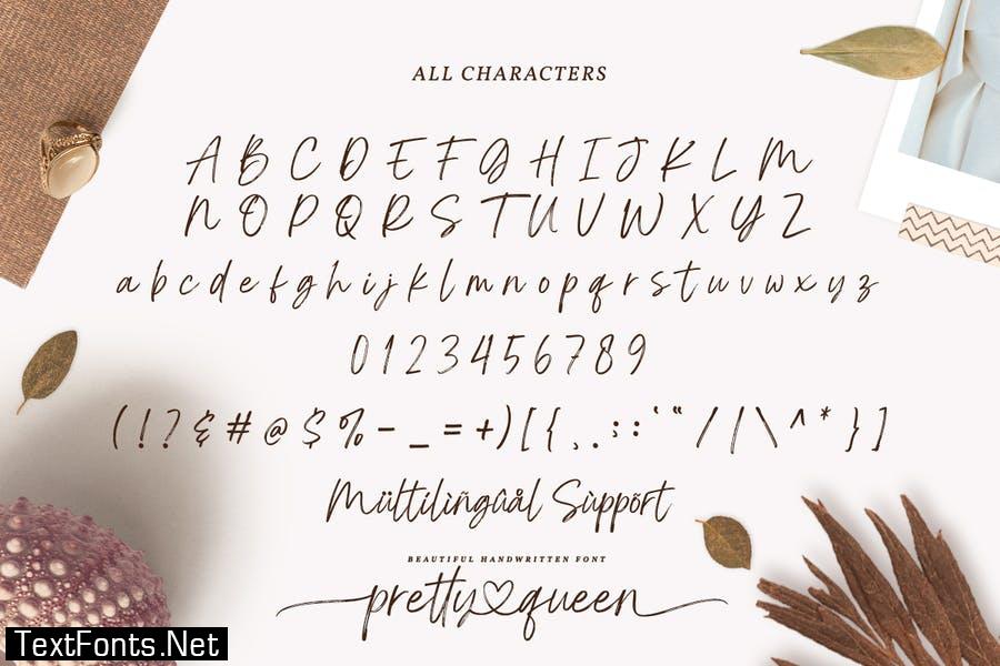 Pretty Queen - Chic Brush Font