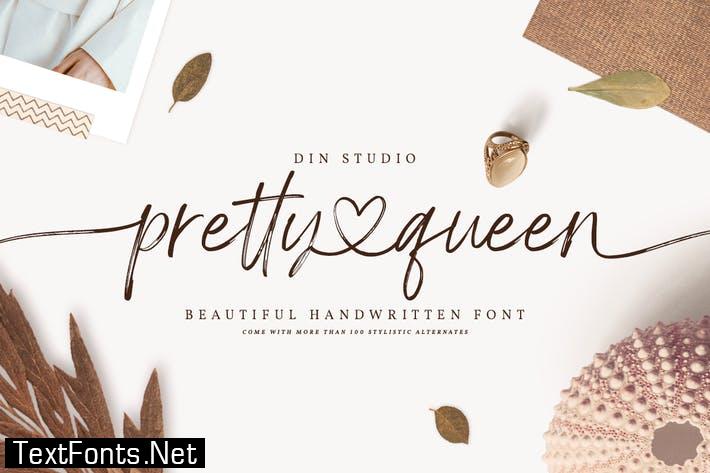 Pretty Queen - Chic Brush Font