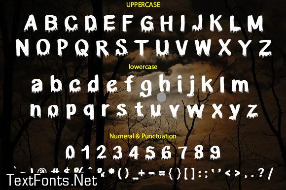 Red Blood Font