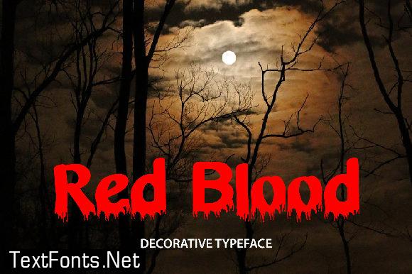 Red Blood Font