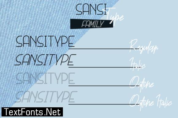 Sansi Type Duo Font