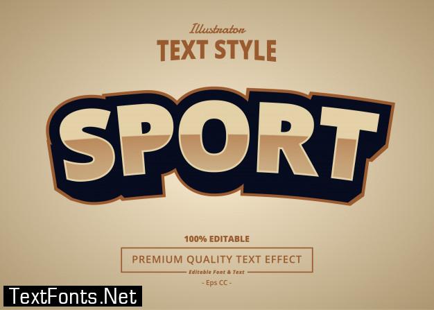 Sport text effect