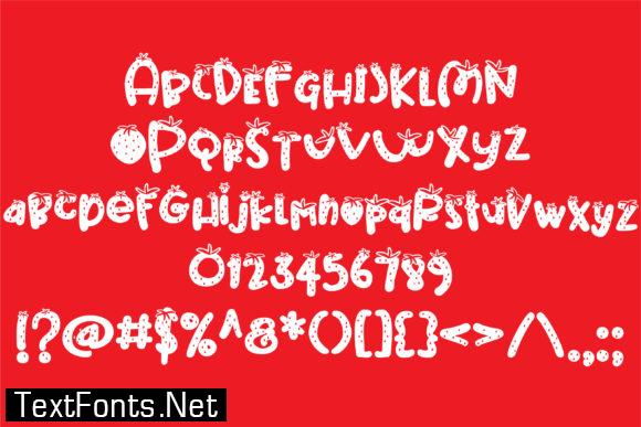 Strawberry Pillow Font