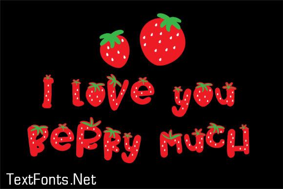 Strawberry Pillow Font