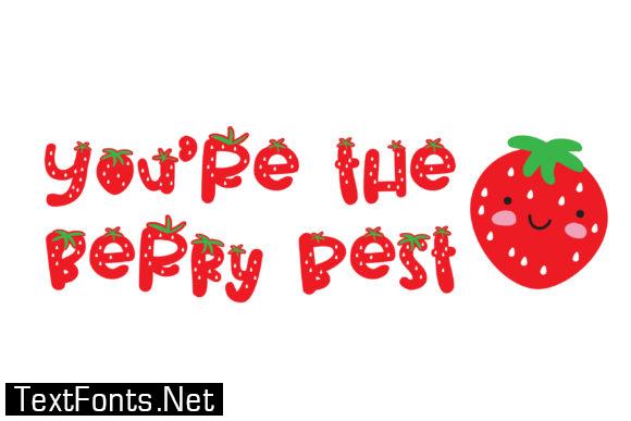 Strawberry Pillow Font