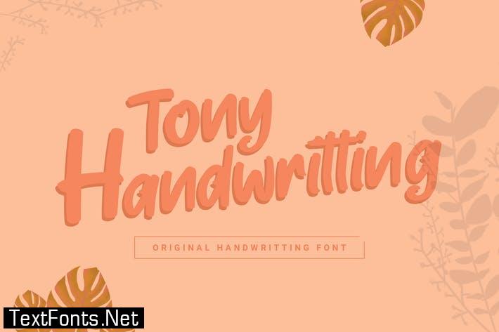 Tony Handwritting - Font