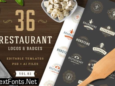 36 Restaurant Logos and Badges