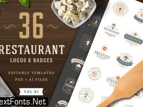 36 Restaurant Logos and Badges